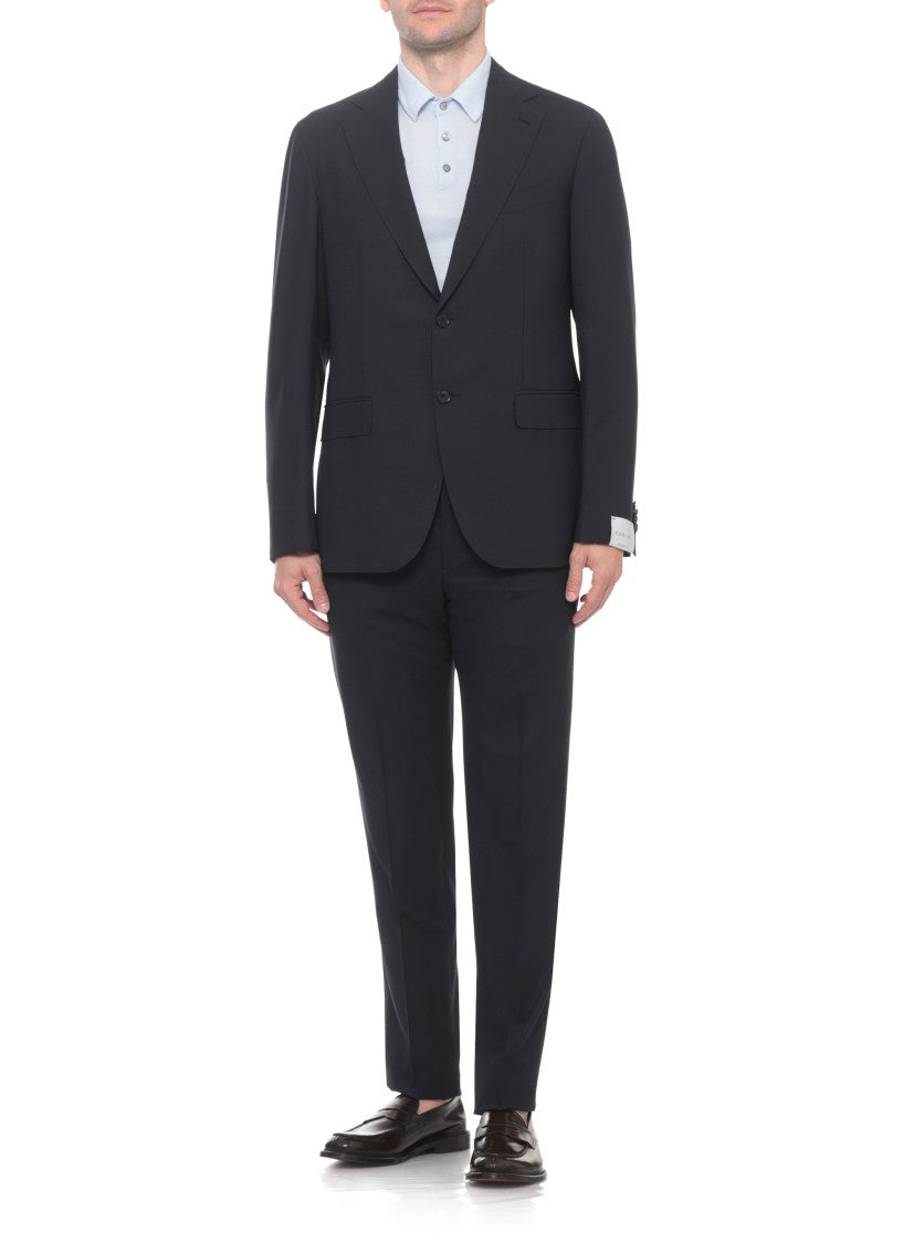 Caruso Peak Lapel Wool Suit