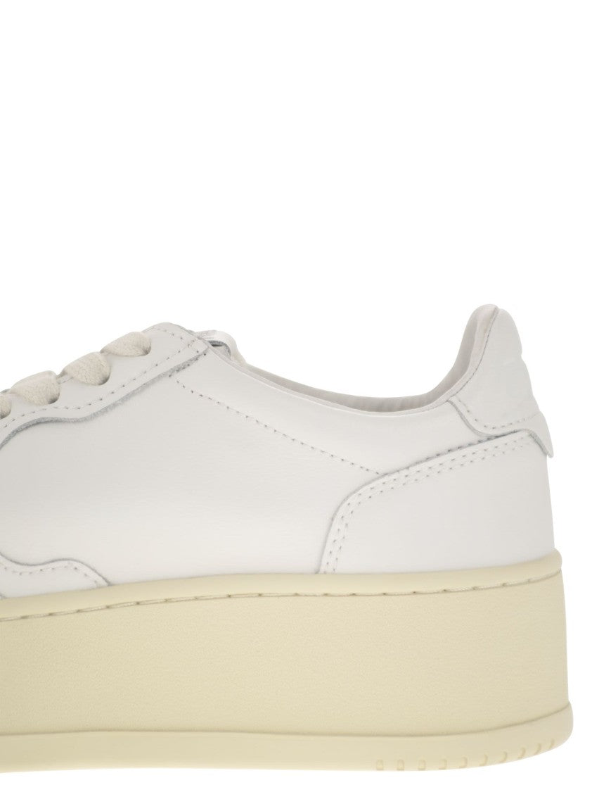 Autry Medalist Platform - Leather Trainers