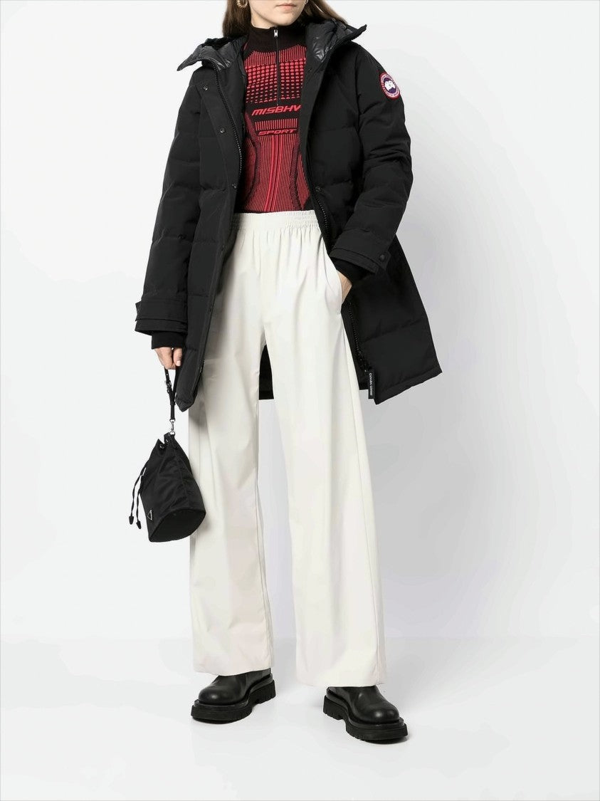 Canada Goose Long Padded Parka With High Collar And Hood