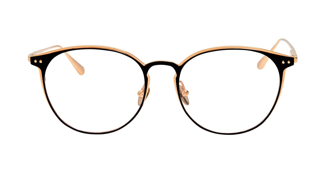 Linda Farrow Lfl Thin Metal Frame Round Sunglasses