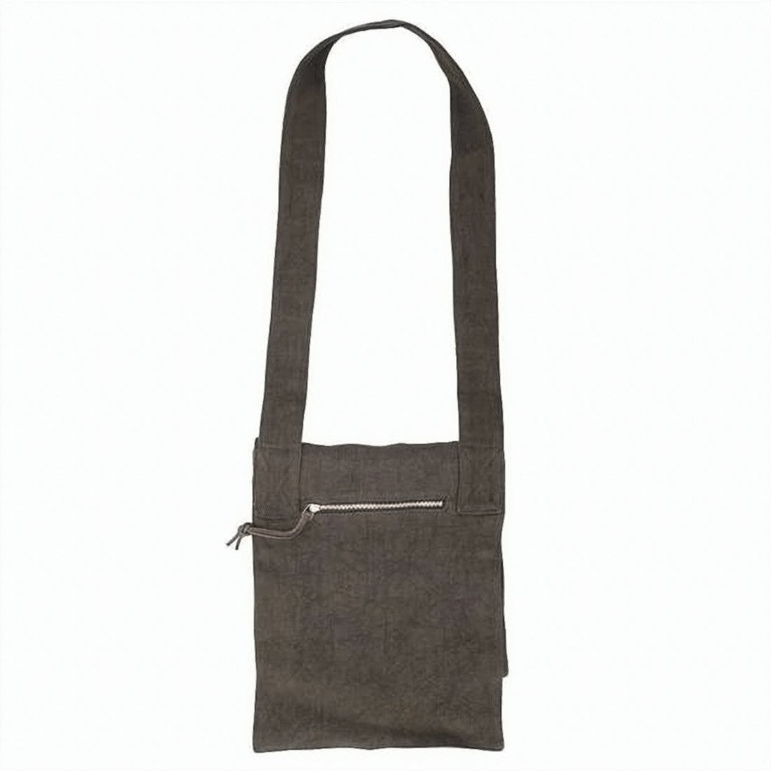 Our Legacy Textured Linen Crossbody Bag With Wide Strap