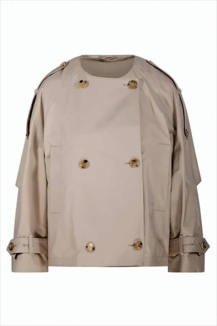 Max Mara Cropped Double-Breasted Jacket With Boxy Silhouette