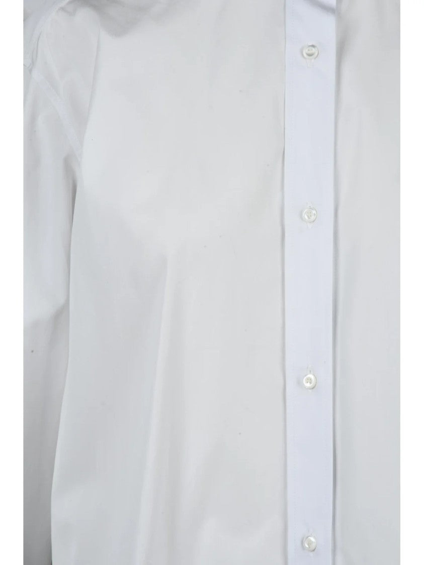 Fendi White Mandarin Collar Cotton Shirt