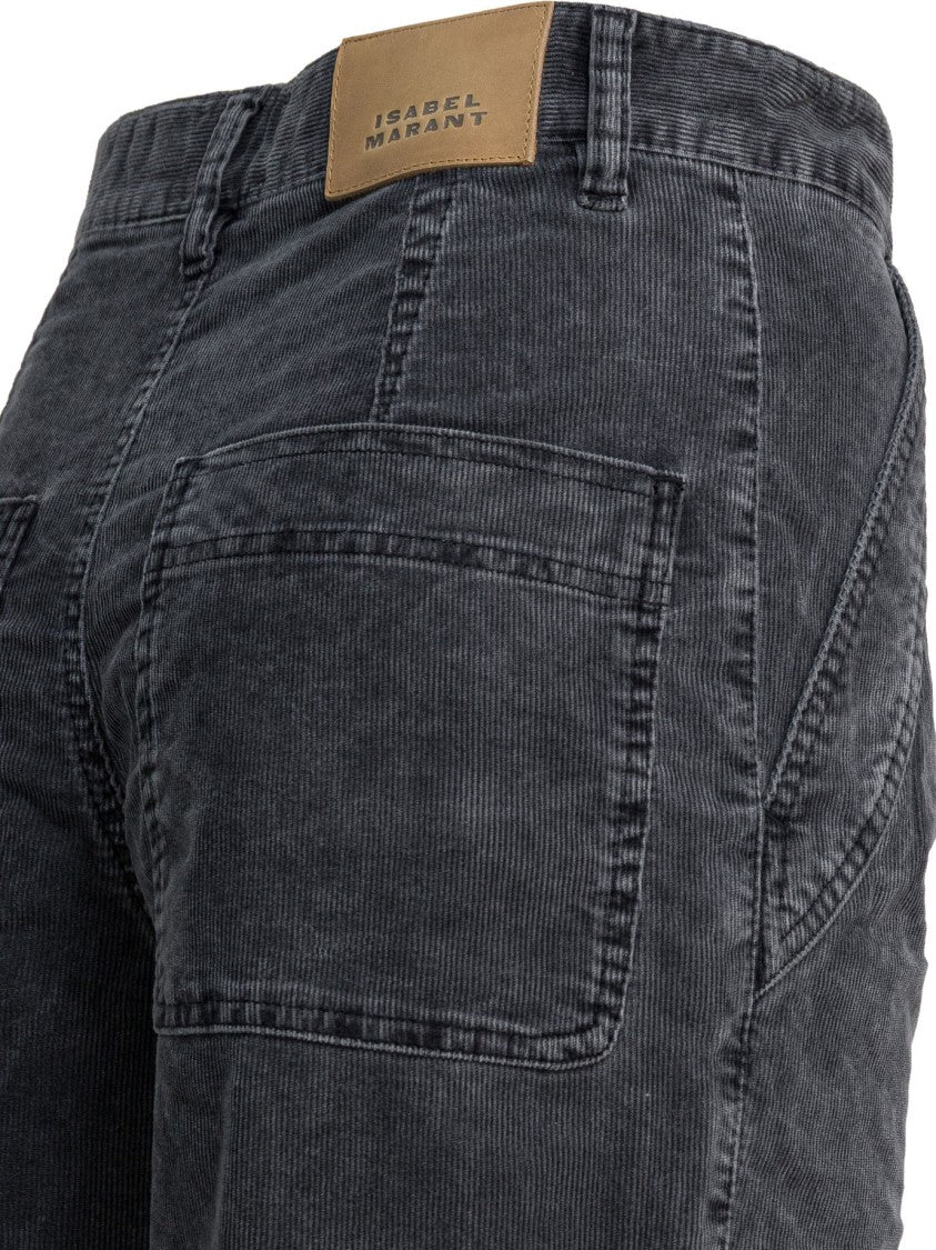 Isabel Marant Étoile Mid-Rise Wide Tapered Pants