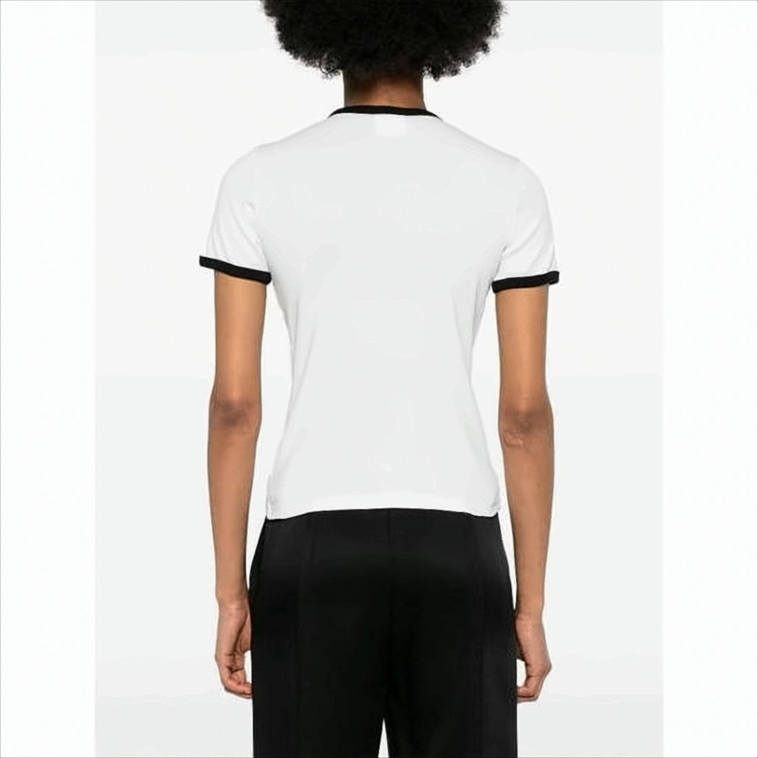 Courrèges Short-Sleeved T-Shirt With Contrasting Trim
