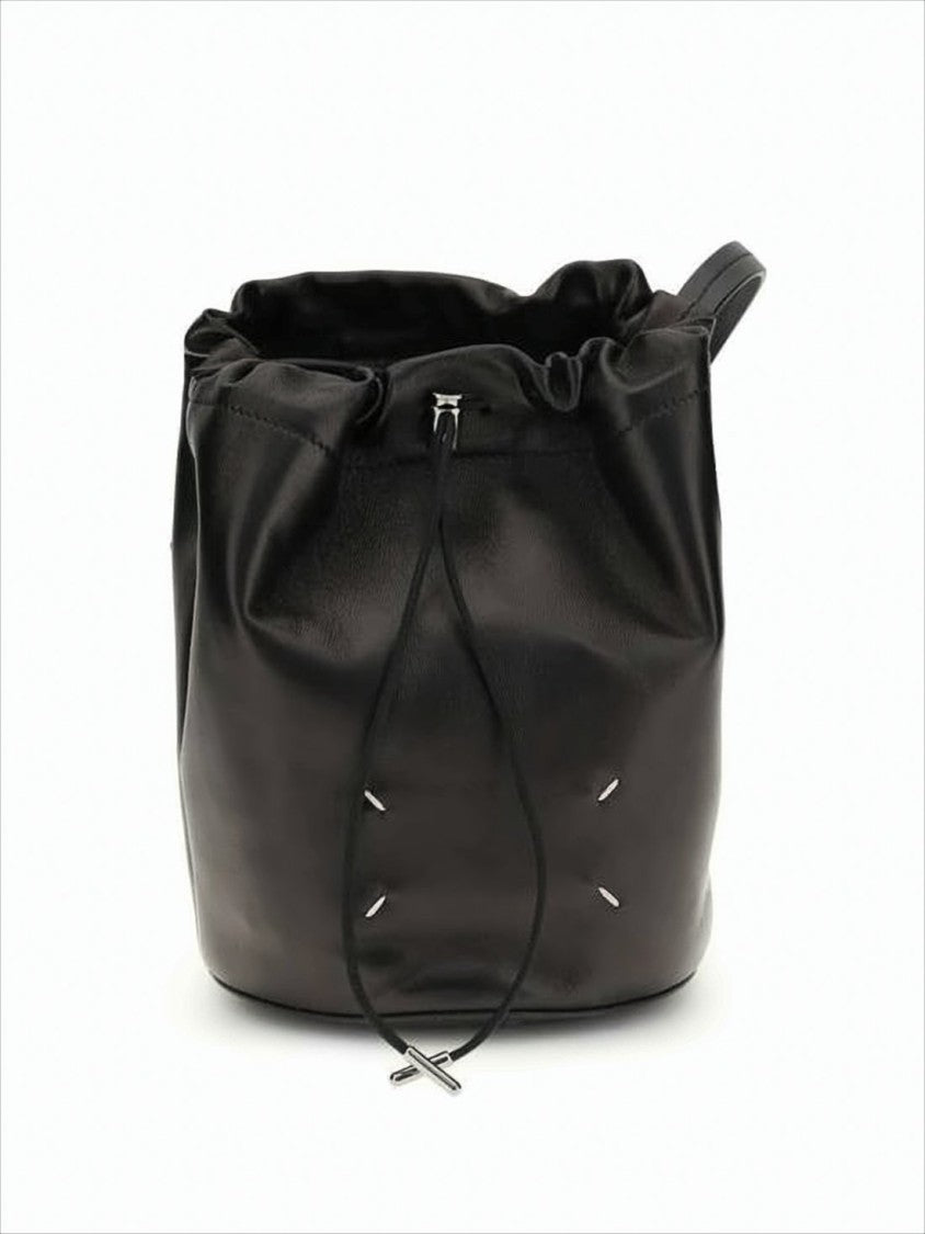 Maison Margiela Bucket-Style Shoulder Bag With Drawstring Closure