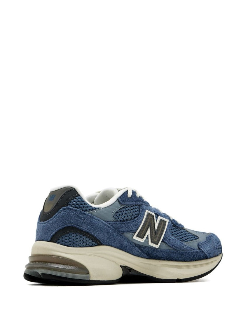 New Balance Layered Blue And Grey Sneakers With Sole
