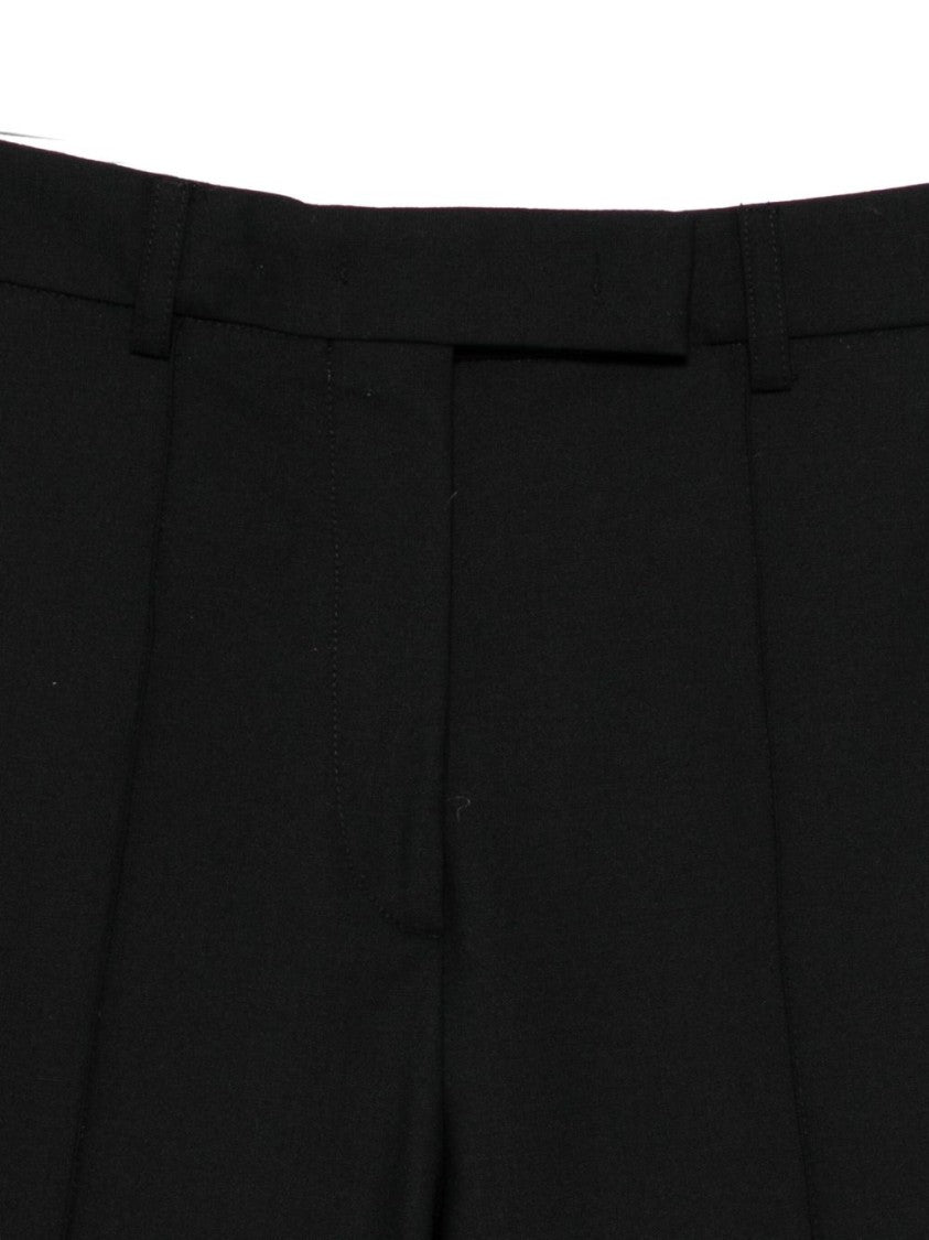 Semi Couture Tailored Black Trousers With Flared Leg