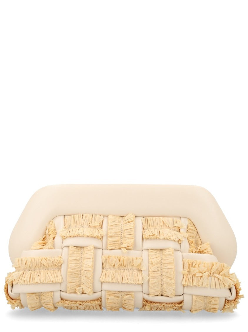 Themoirè Natural Bios Cotton-Blend Woven Raffia Handbag