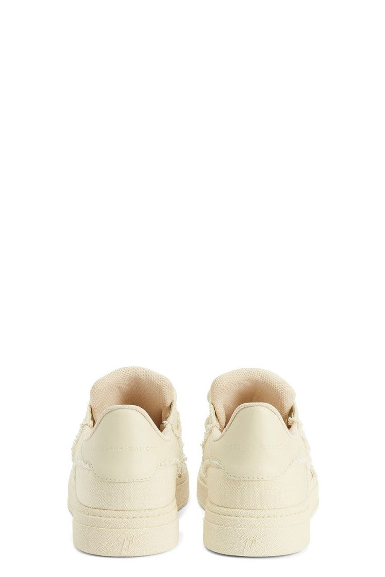 Giuseppe Zanotti White Gz94 Frayed Low-Top Sneakers