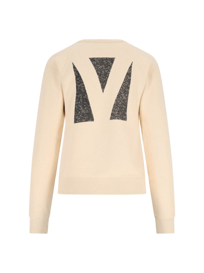 Valentino Logo Crewneck Sweatshirt – Cream