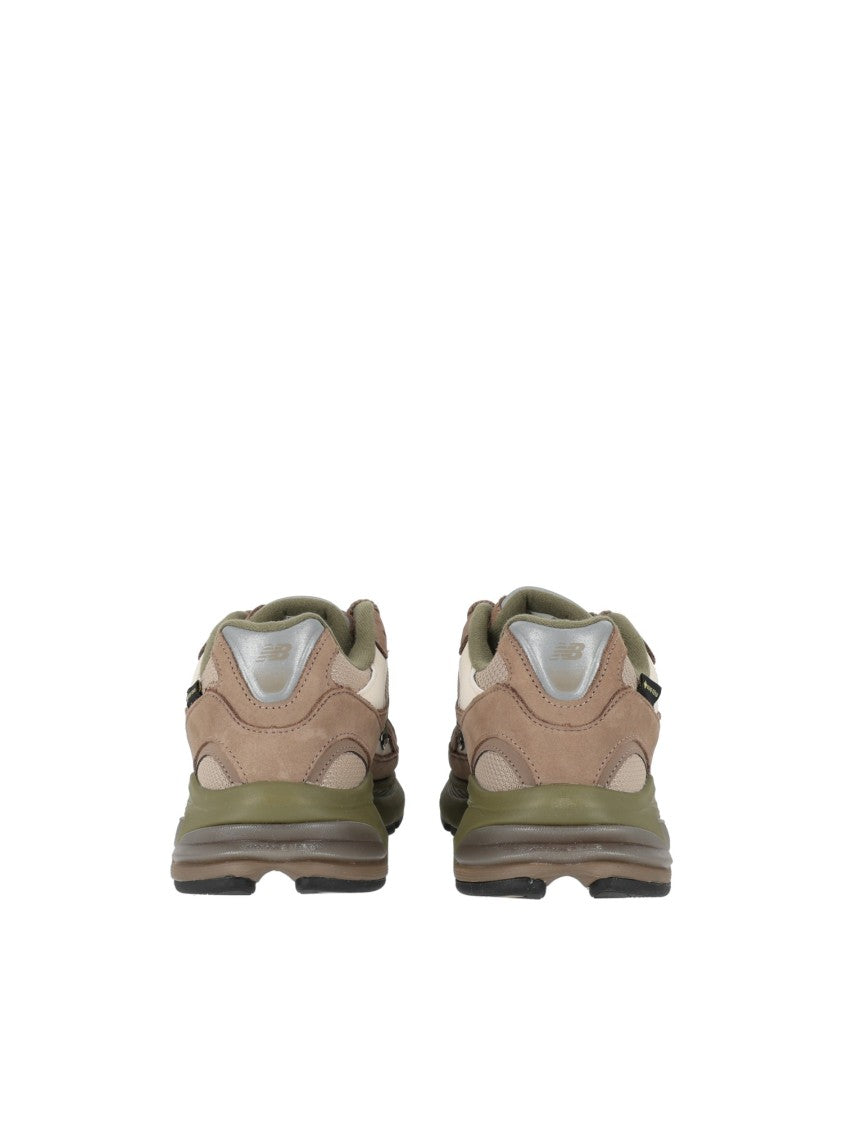 New Balance Light Mushroom Nubuck Mesh Sneakers