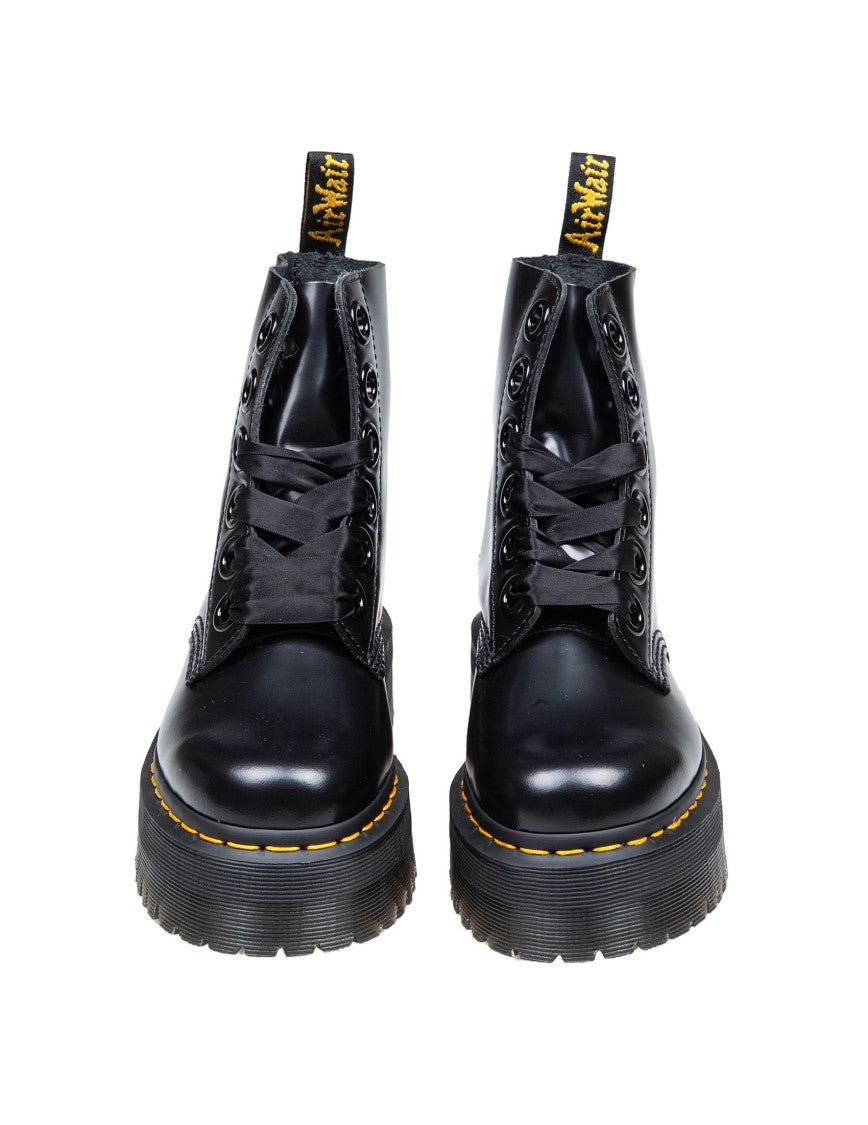 Dr. Martens Molly Anfibio In Leather Color Black