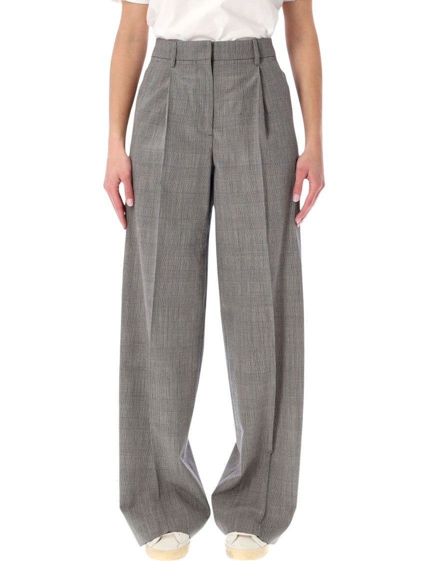 Golden Goose Principe Di Galles Check Oversized Trousers