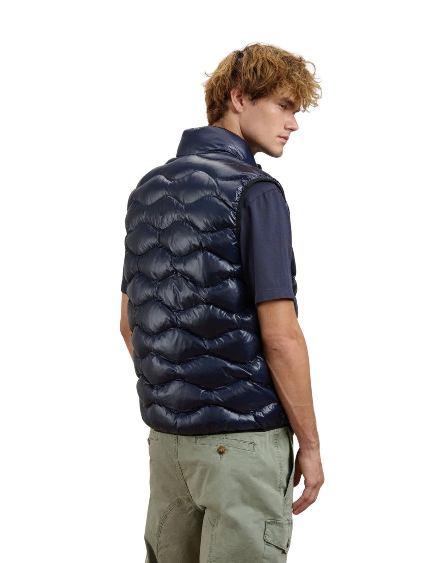 Blauer Blue Danny Micro-Rip Nylon Padded Vest