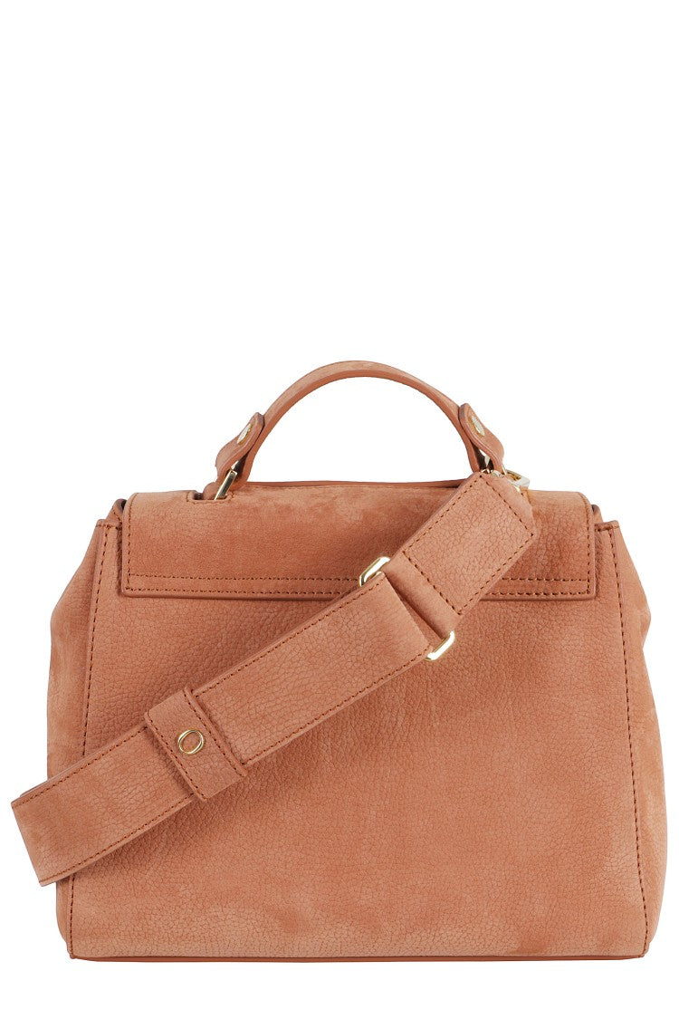 Orciani Siena Earth Leather Shoulder Bag