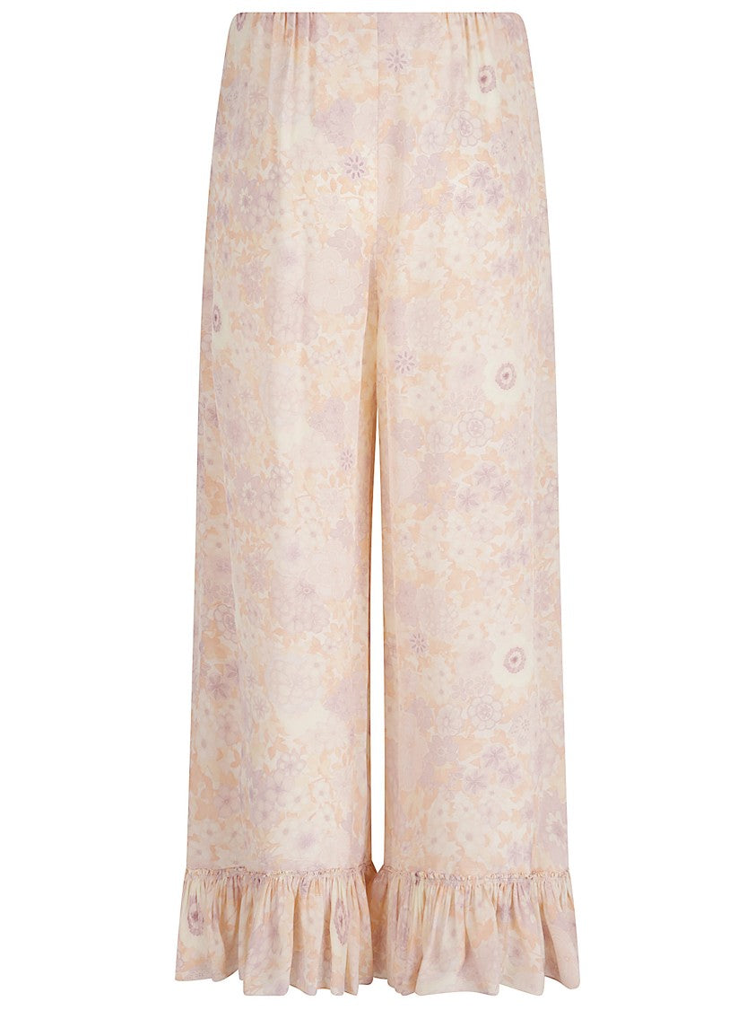 Chloé Multicolor Silk Floral Print Shorts