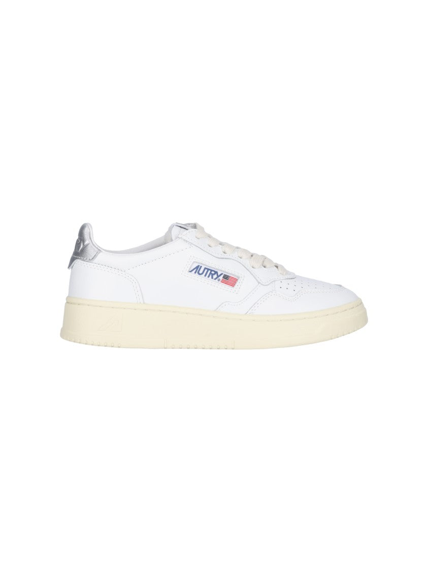 Autry White Medalist Leather Sneakers
