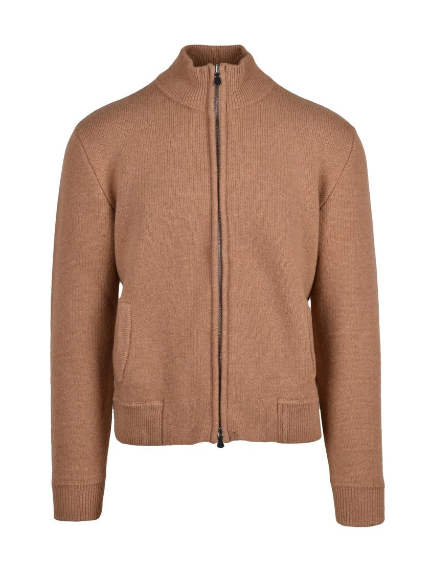 Masq Wool-Blend Zip Cardigan