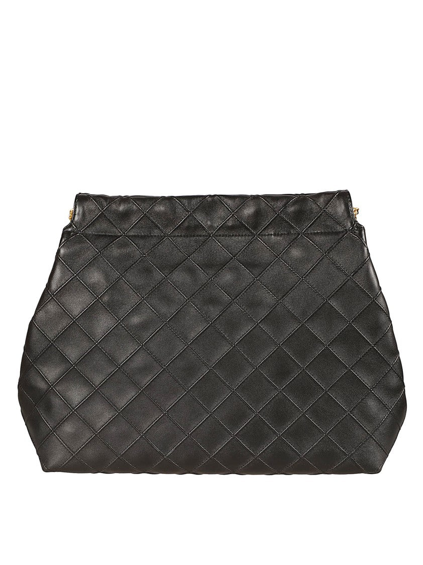 Tory Burch Quilted Black Lamb Leather Bag