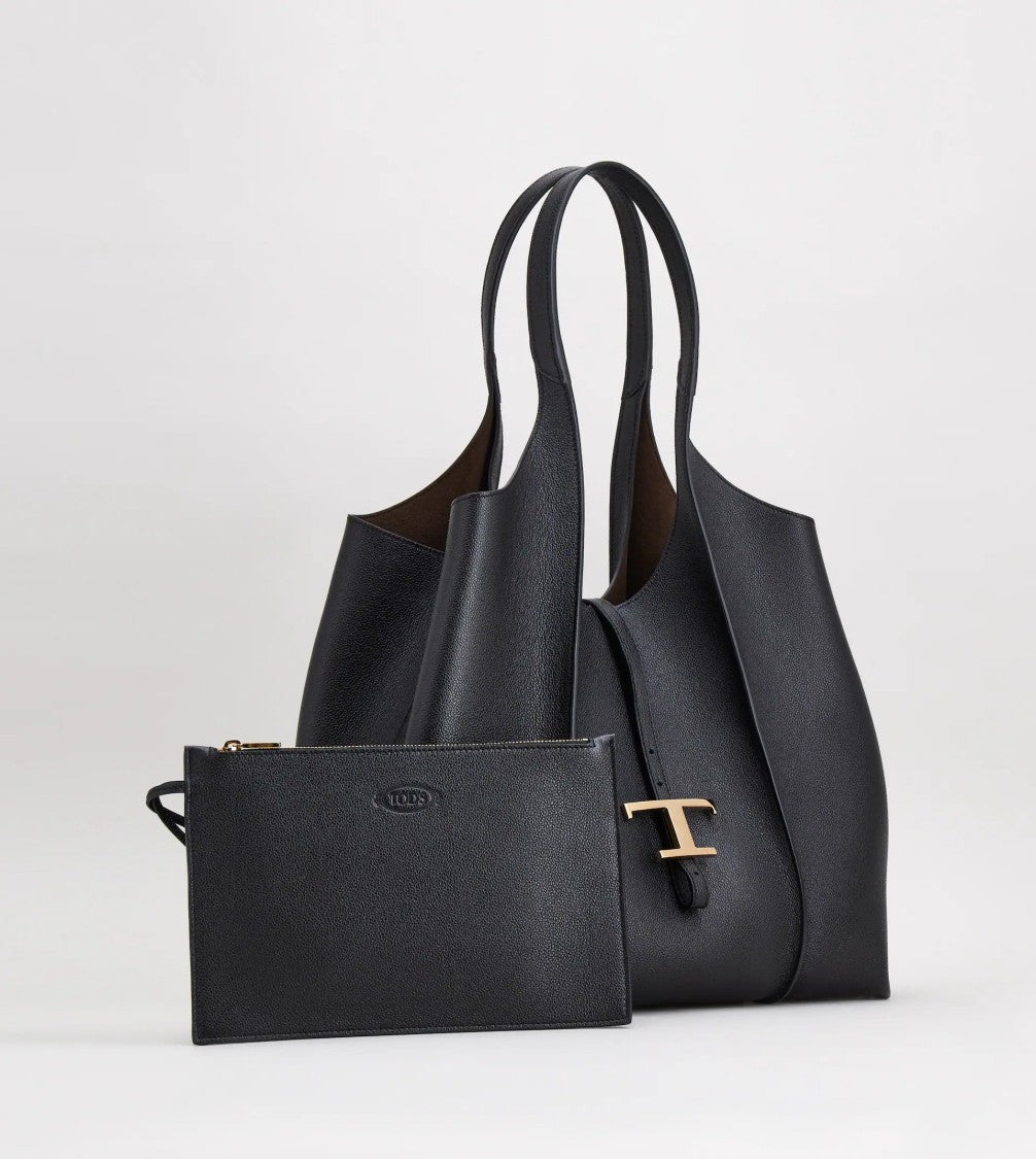 Tod's Timeless Black Leather Tote Bag