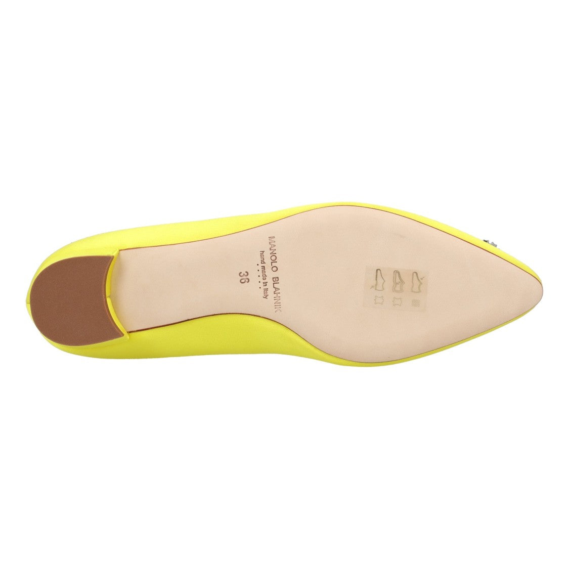 Manolo Blahnik Hangisi Flat Yellow