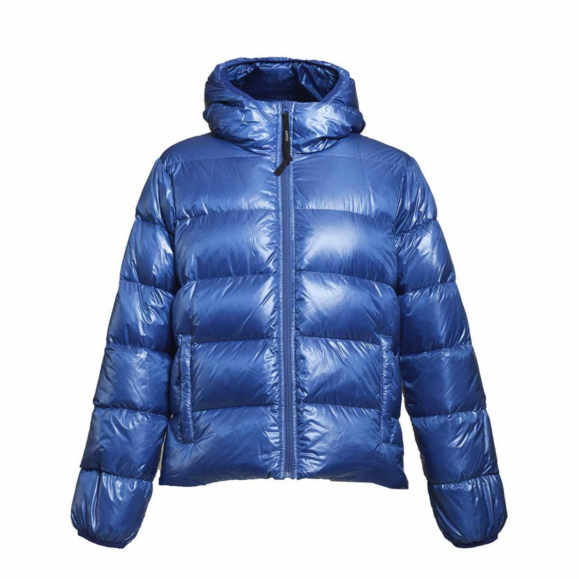 Aspesi Budd Puffer Jacket In Shiny Light Blue Fabric