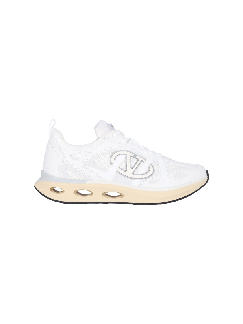 Valentino Garavani Vlogo Easyjog Low-Top Sneakers – White