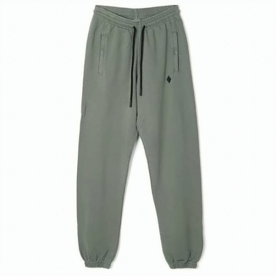 Marcelo Burlon Relaxed Fit Jogger Pants With Elastic Waistband In Green