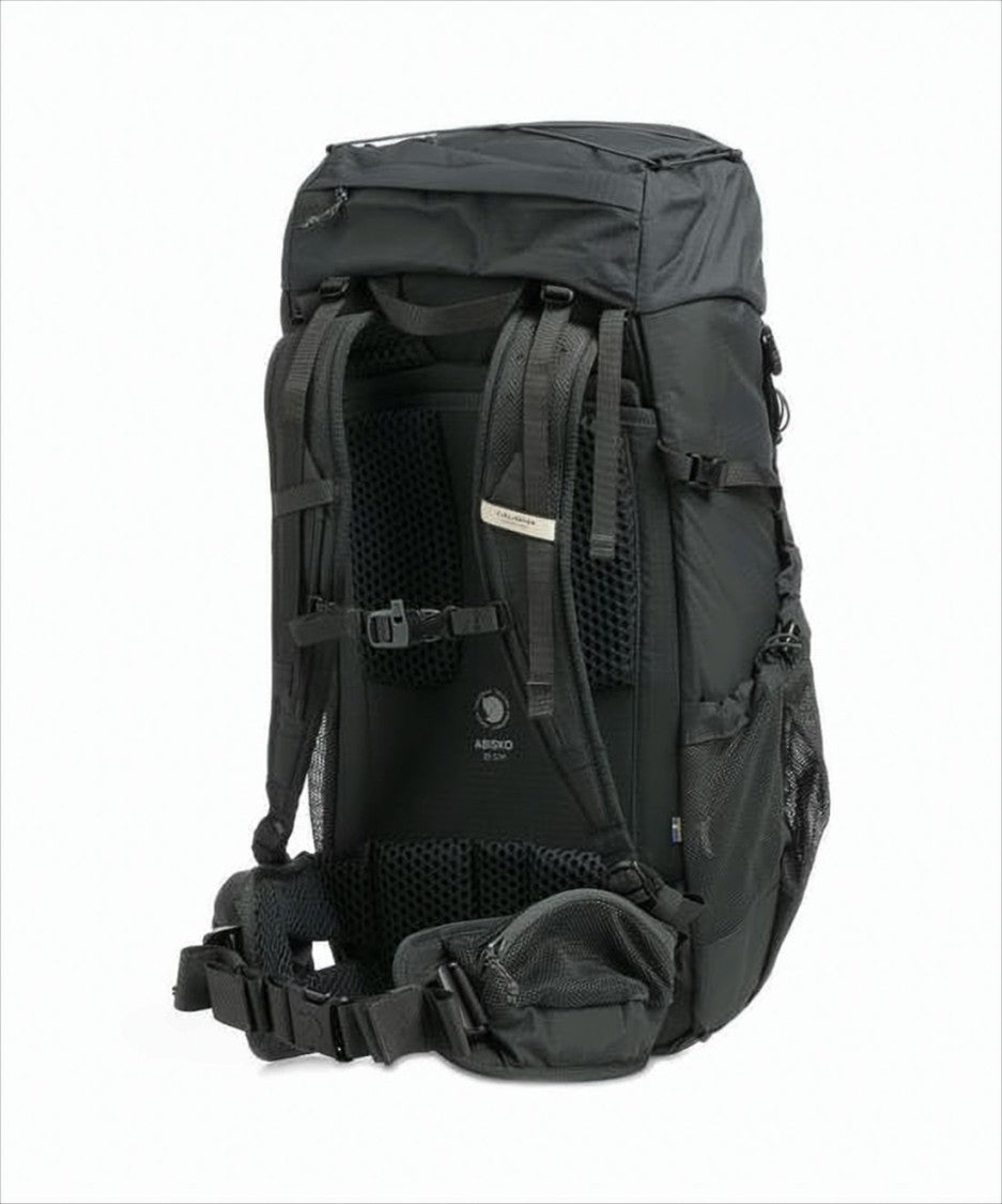 Fjallraven Kanken Streamlined Black Backpack With Multiple Compartments And Padded Straps