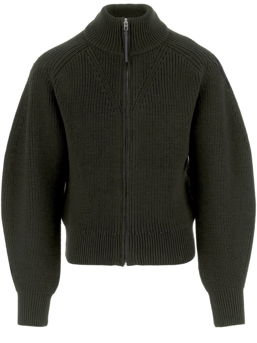 Jacquemus Oversized Zip Cardigan With Stand-Up Collar