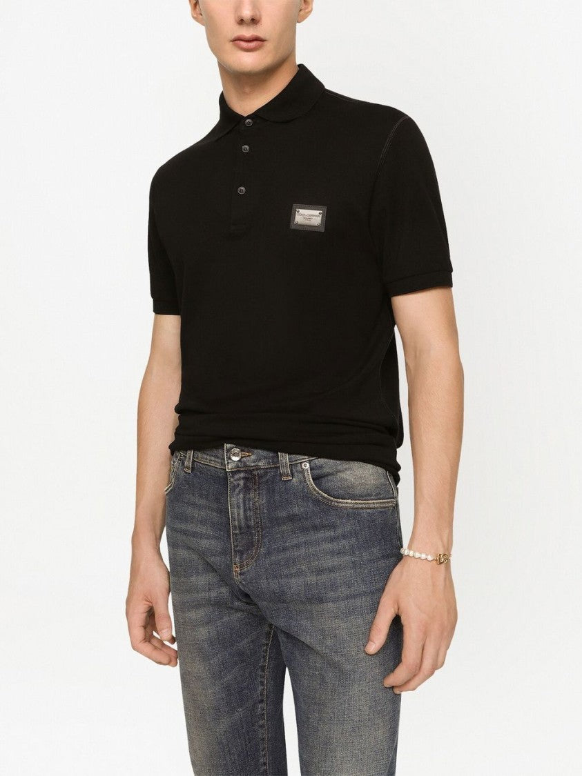 Dolce & Gabbana Classic Black Polo Shirt