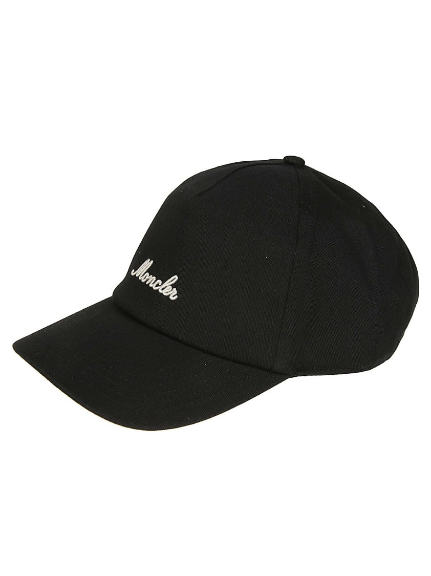Moncler Logo Embroidered Cotton Hat