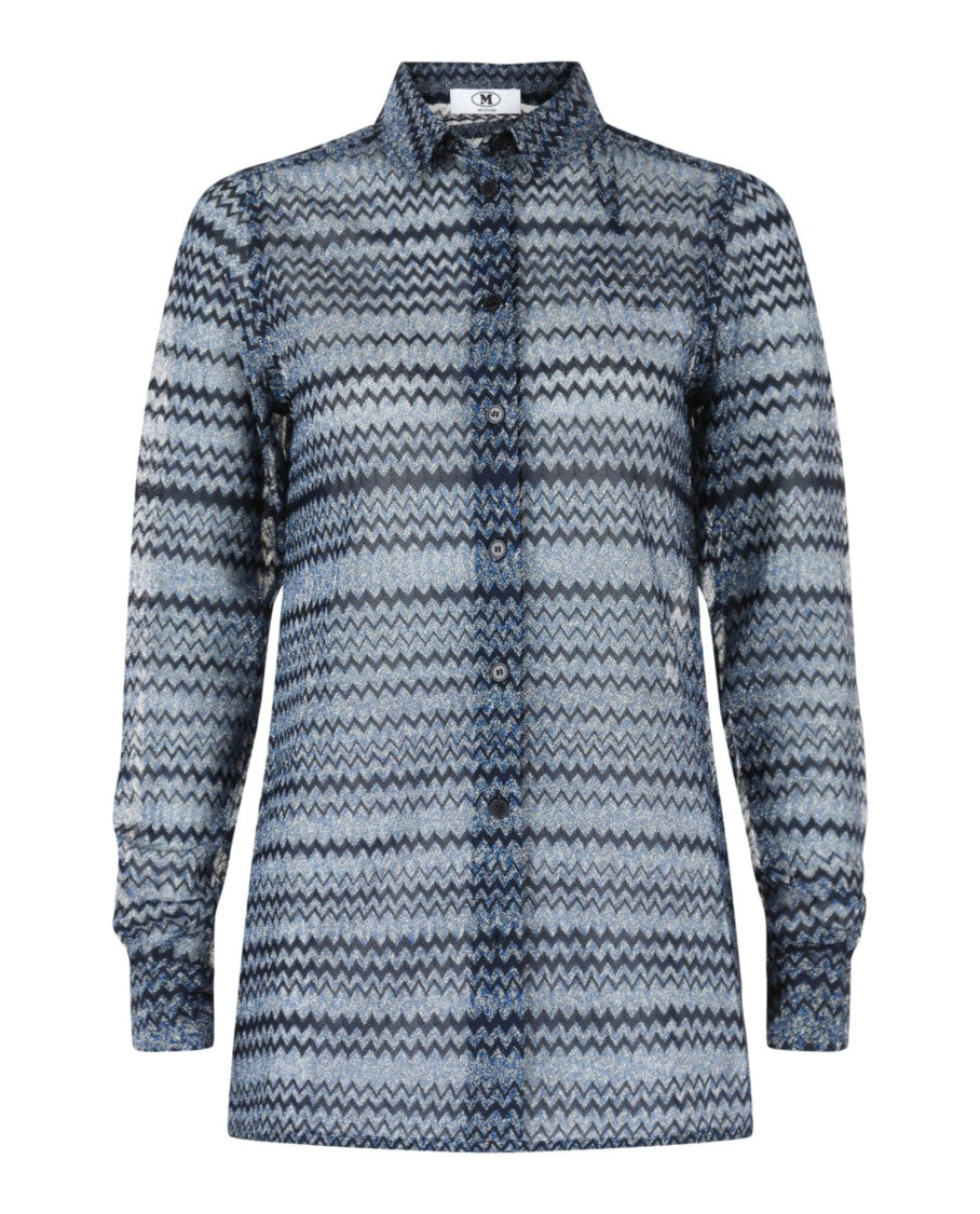 M Missoni Signature Zig Zag Patterned Shirt
