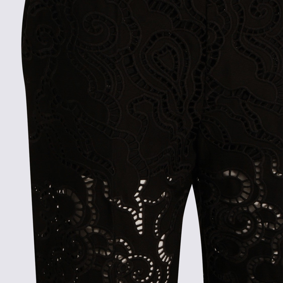 Nissa Straight-Leg Trousers With Intricate Lace Detailing