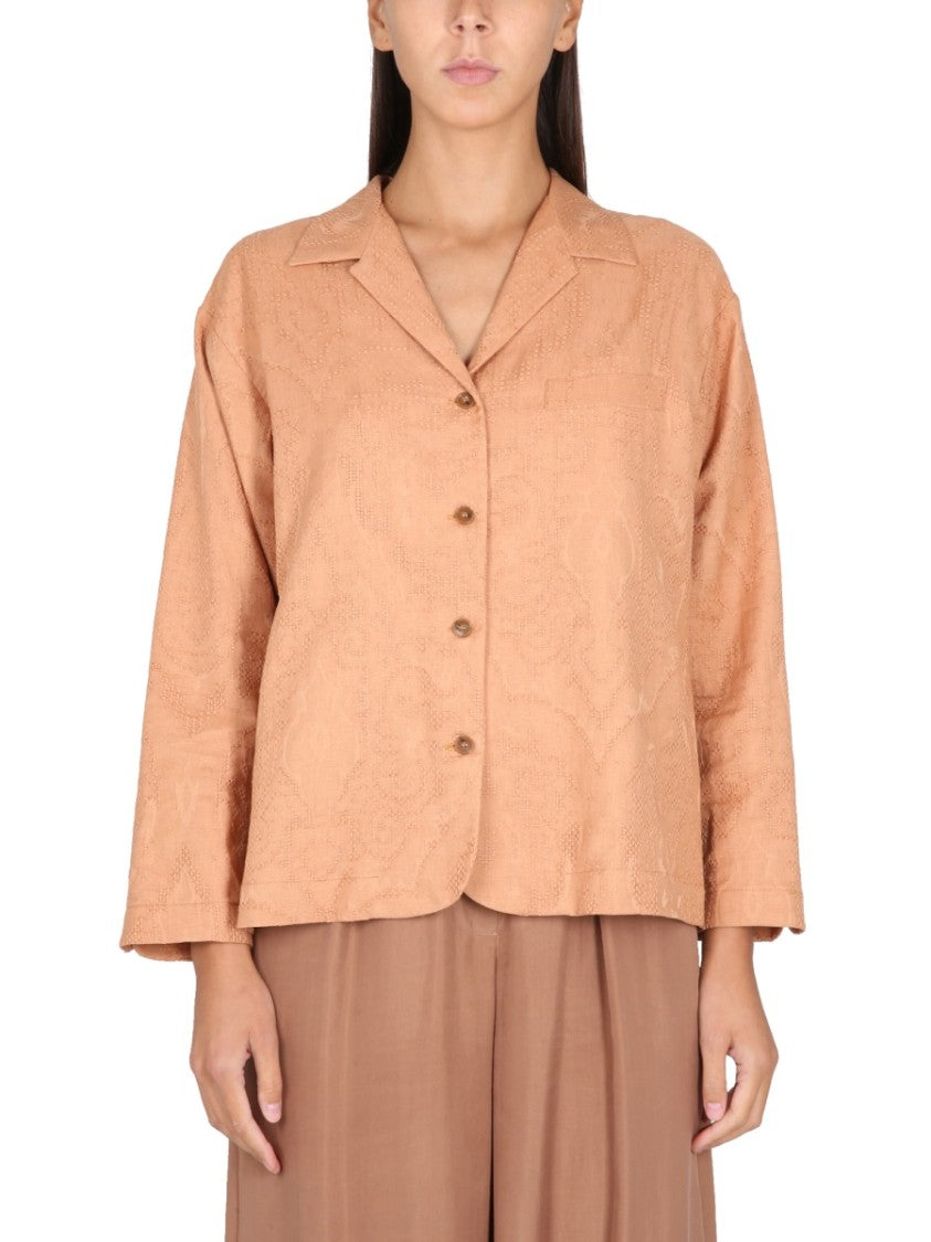 Alysi Ajoure' Jacket With Notched Lapels And Button Closure