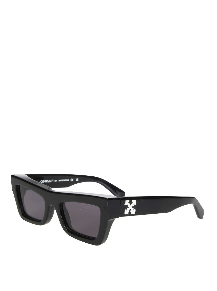 Off-White Black Charleston Acrylic Angular Sunglasses