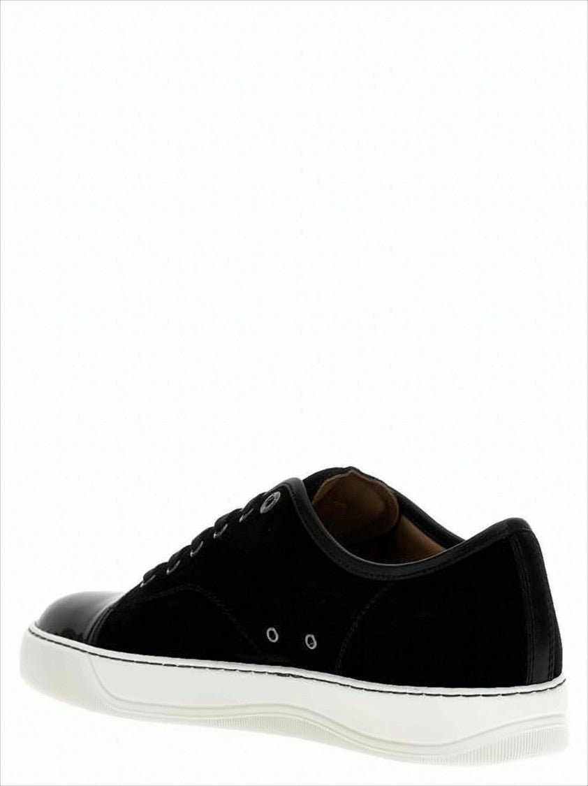 Lanvin Black Sneakers With Toe Cap