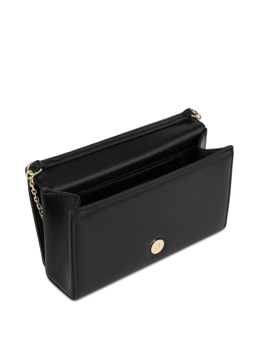 Love Moschino Black Handbag With Heart Emblem