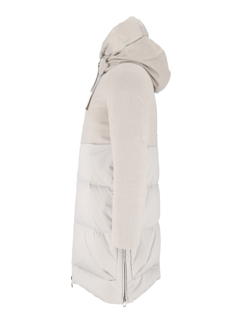 Duno Two-Tone Hooded Nabucco Wool-Blend Down Coat
