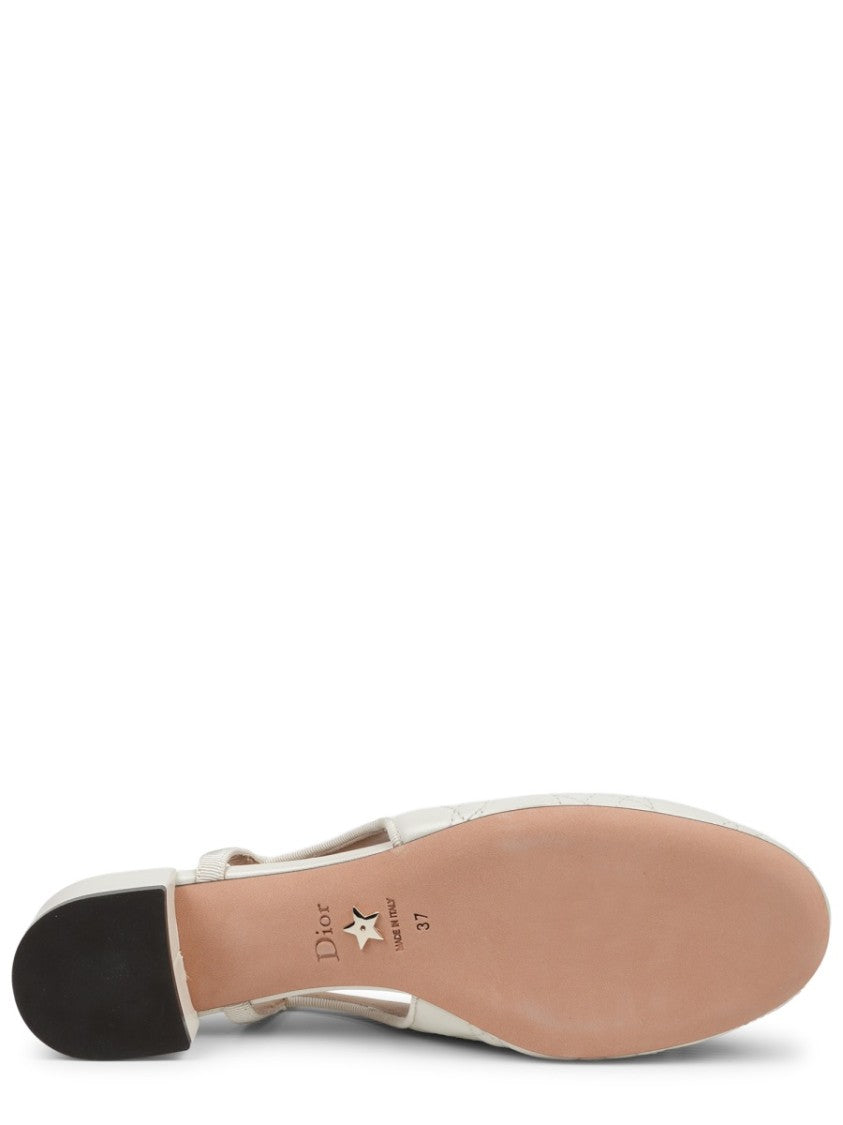 Dior Ballet Quilted Leather Slingback Pumps