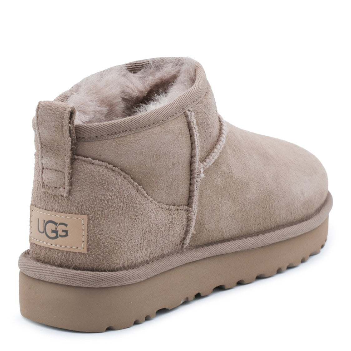 Ugg Suede Ankle Boots With Plush Lining