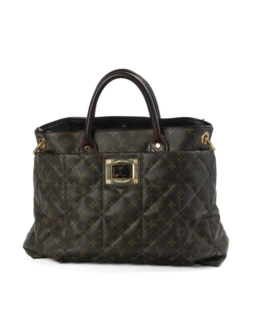 Louis Vuitton Brown Etoile Exotique Mm Python Monogram Shoulder Bag