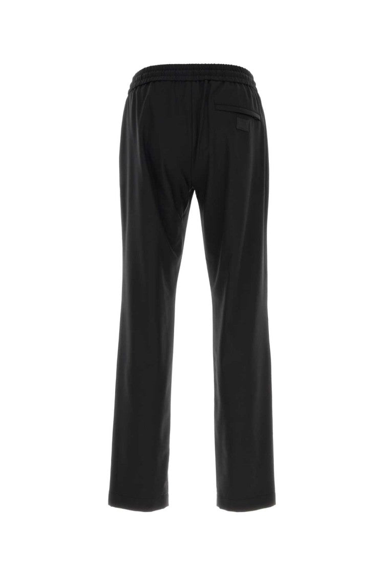 Dolce & Gabbana Black Stretch Wool Blend Pant