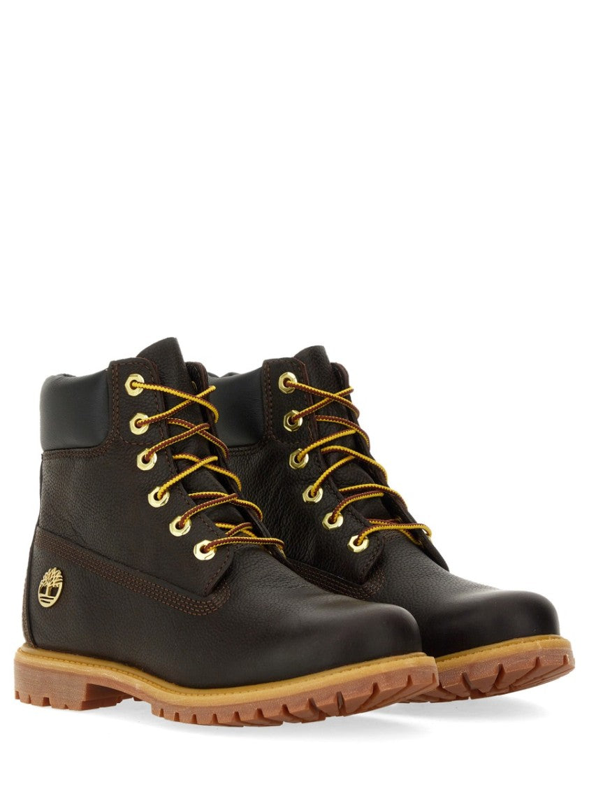 Timberland Brown Lace-Up Boots
