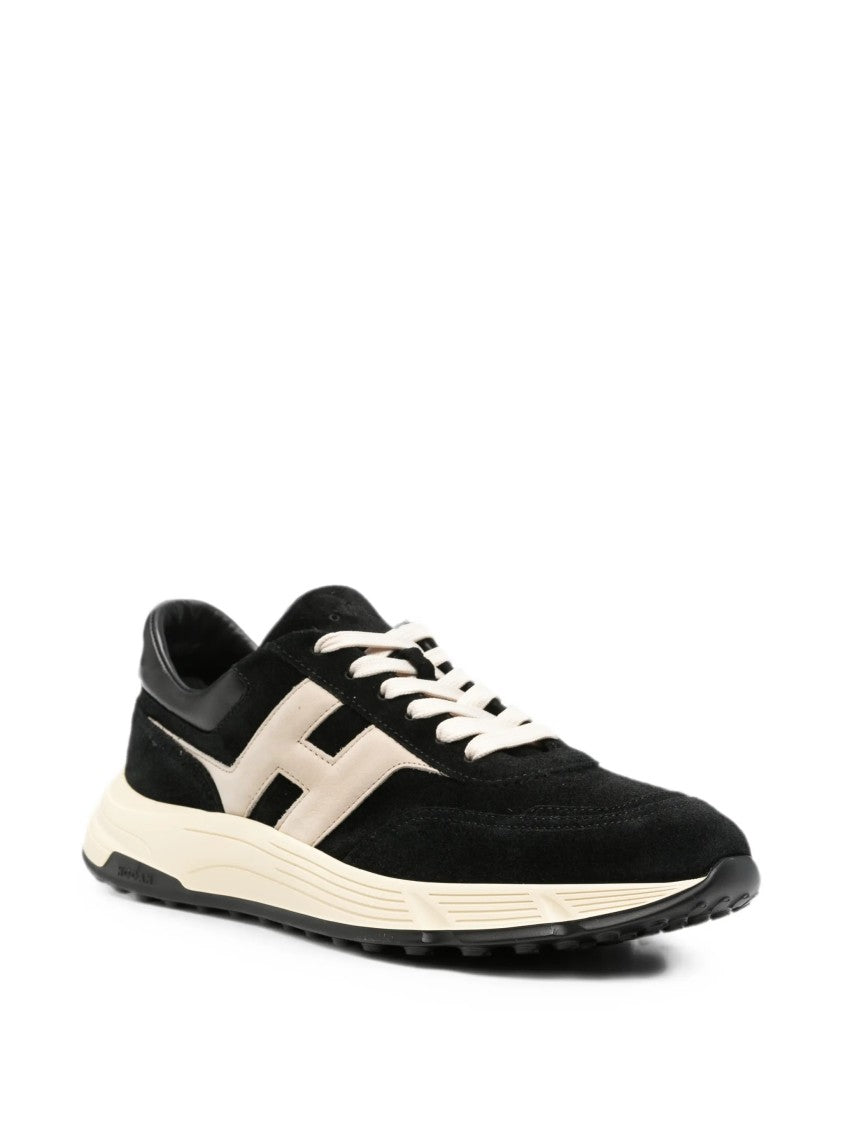 Hogan Black Beige H Logo Sneakers