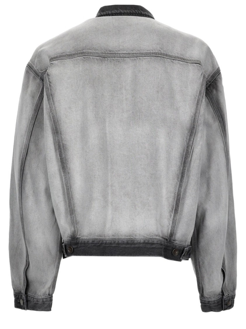 Diesel Washed Grey D-Denver-Fsi Denim Jacket