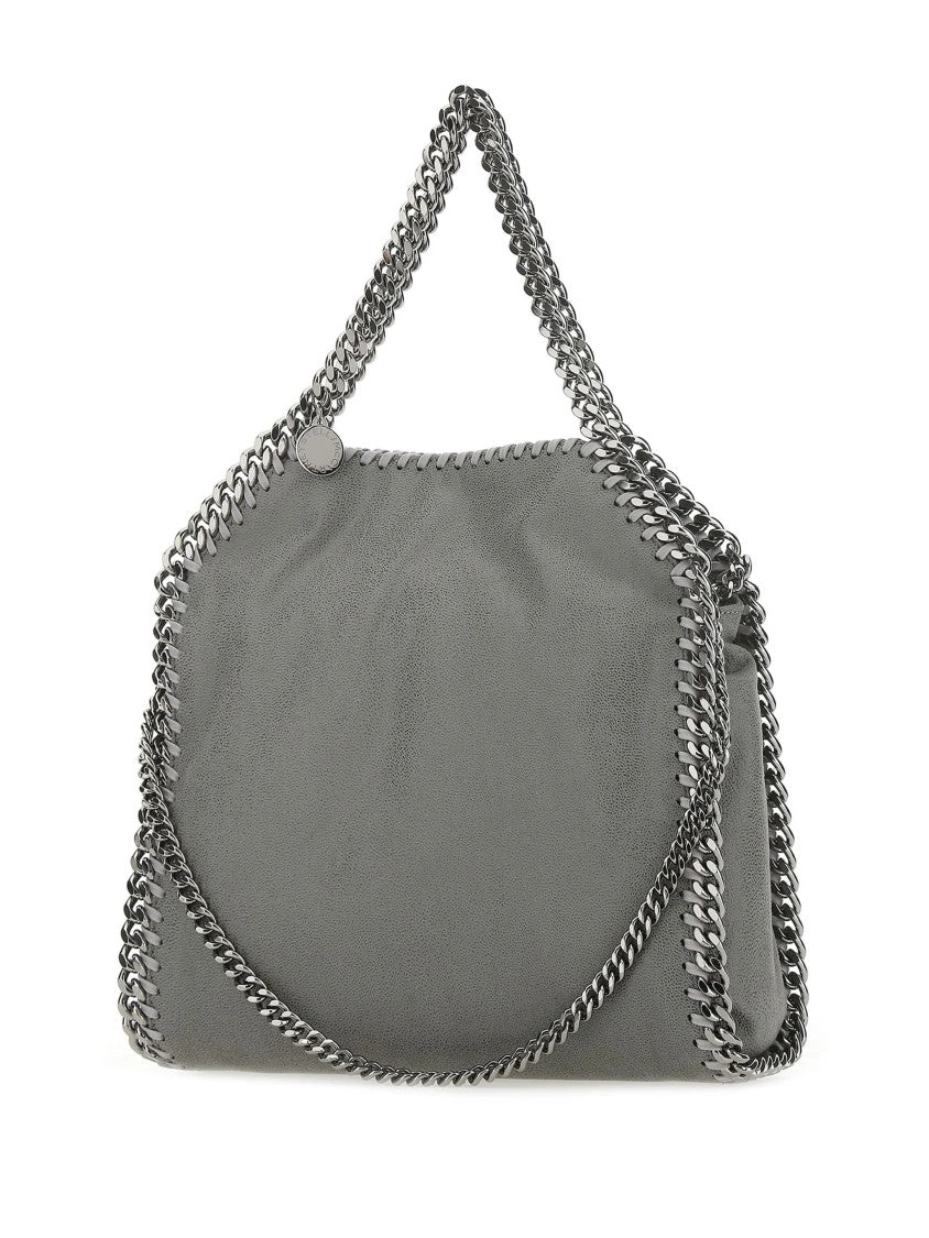 Stella Mccartney Compact Eco-Friendly Mini Tote Bag With Chain Trim