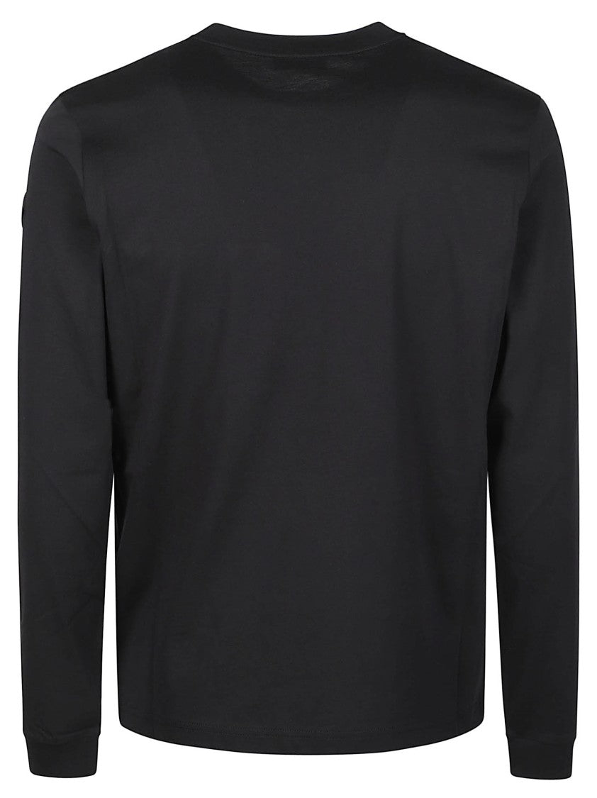 Moncler Logo Long-Sleeve Cotton T-Shirt