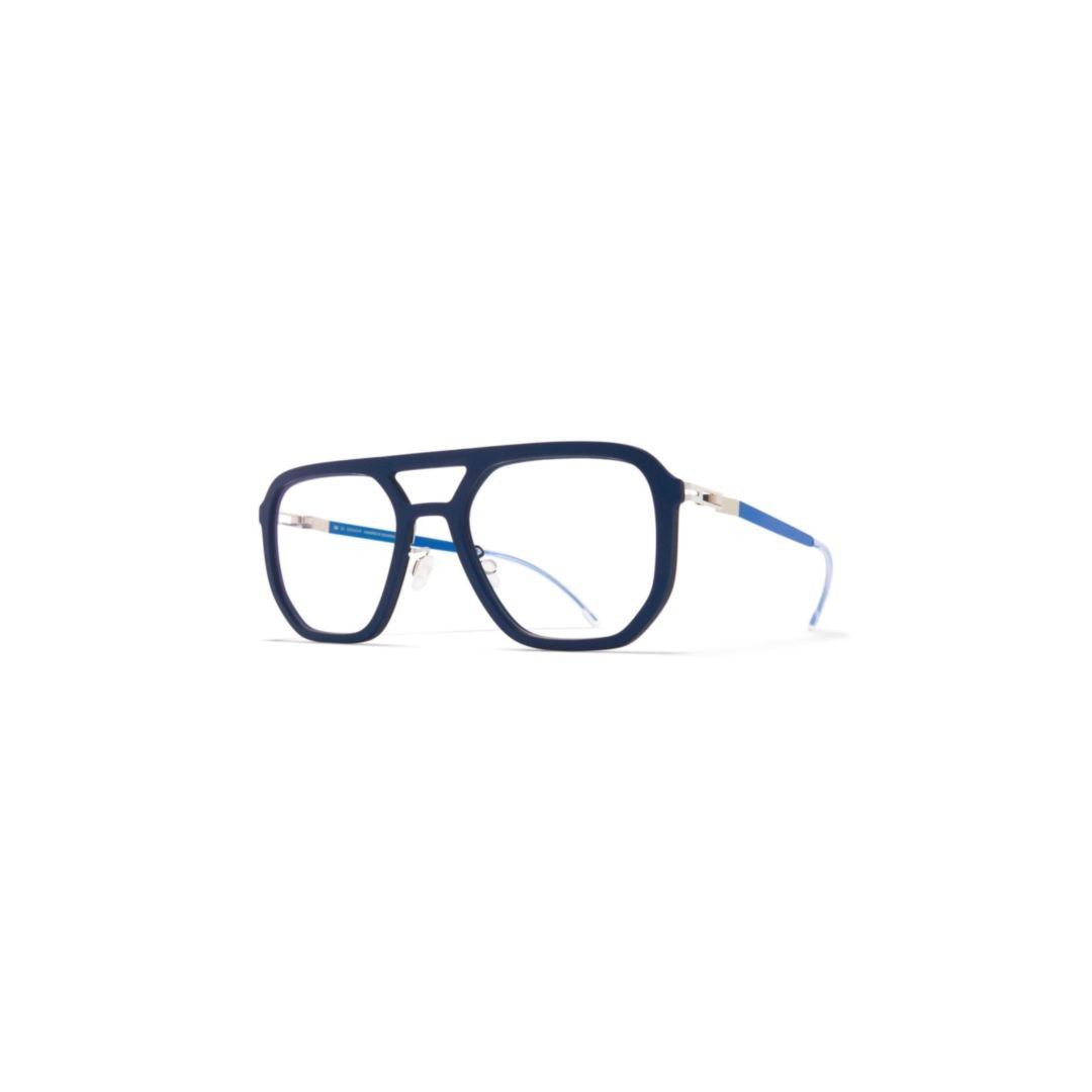 Mykita Dark Blue Dalur Double Bridge Geometric Sunglasses